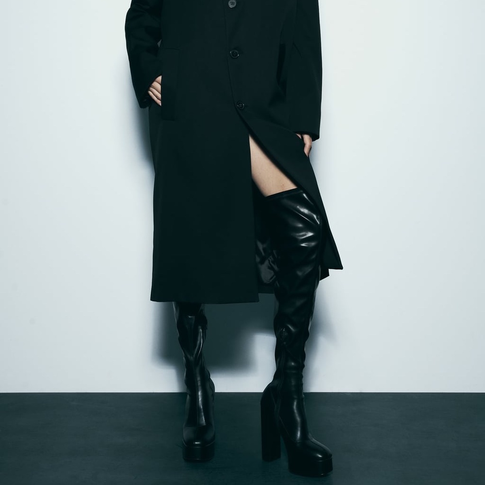 Zara thigh high boots